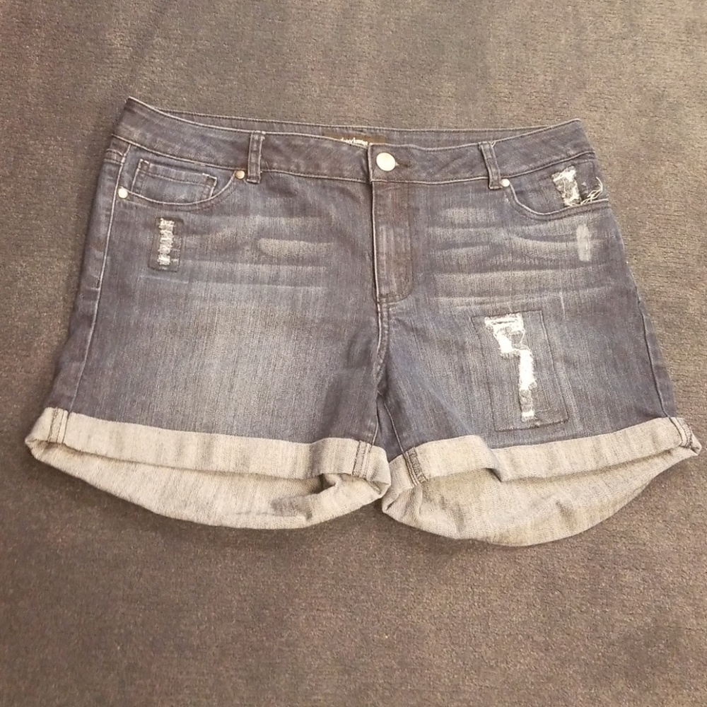 Denim shorts